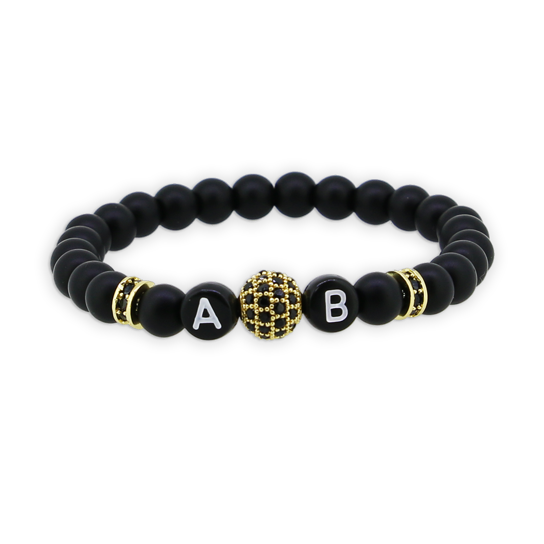 1 x Black Zirkoni  Gold Armband