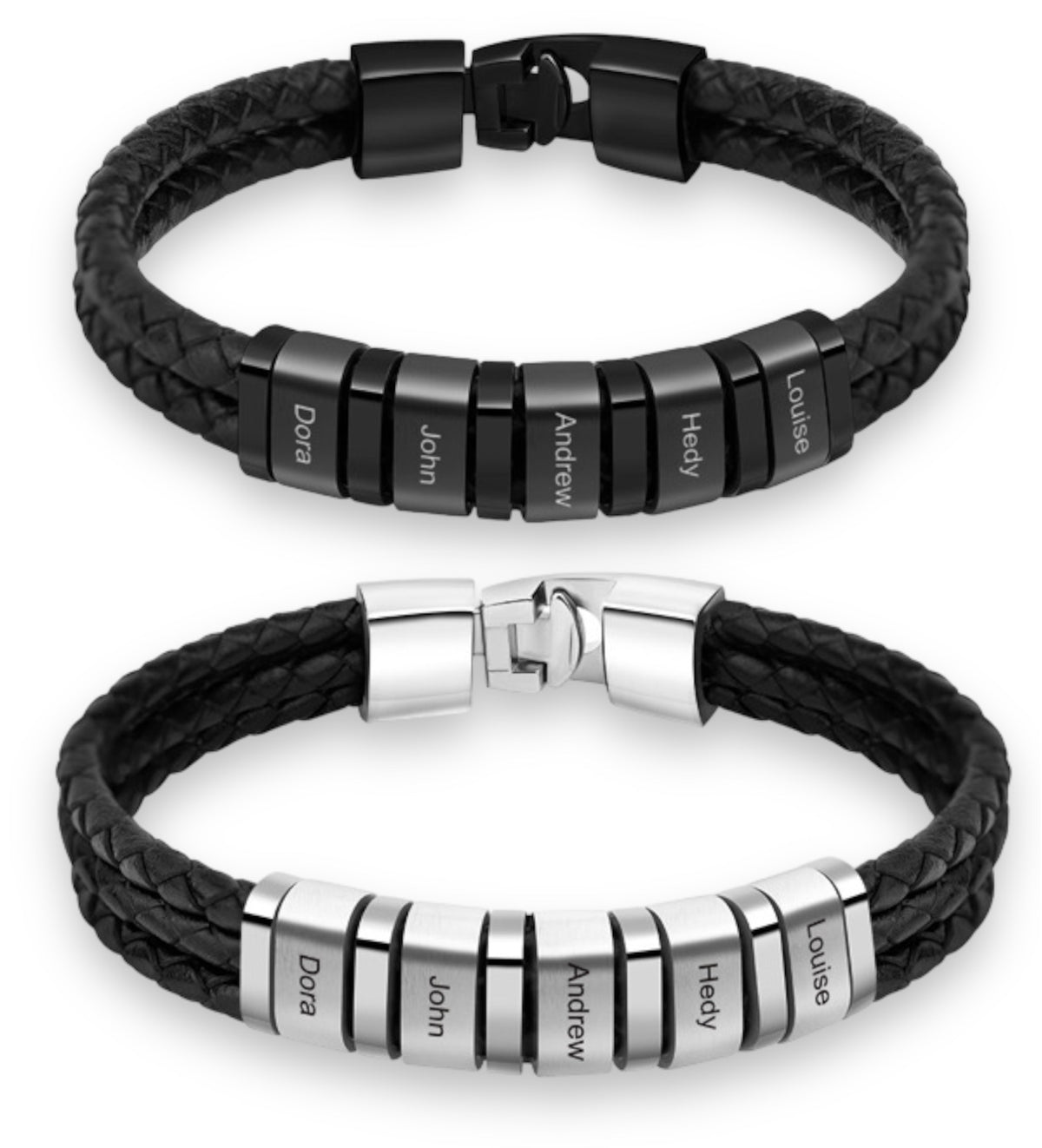 Herren Armbänder Leder mit Gravur
