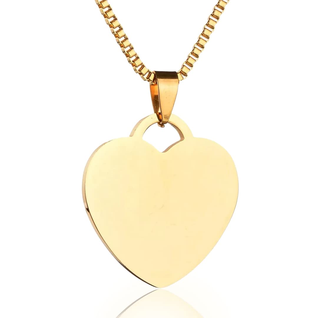 Gravierbare Halskette Herz Inkl. Gravur + Geschenkbox