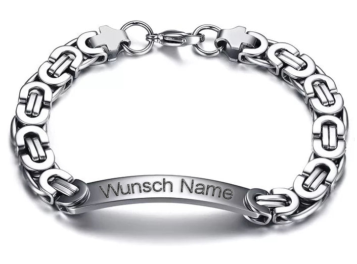 Edelstahl Herren Armband Königsarmband