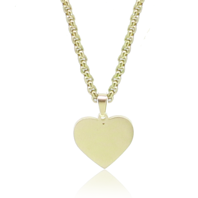 Gravierbare Halskette Herz inkl. Gravur + Geschenkbox