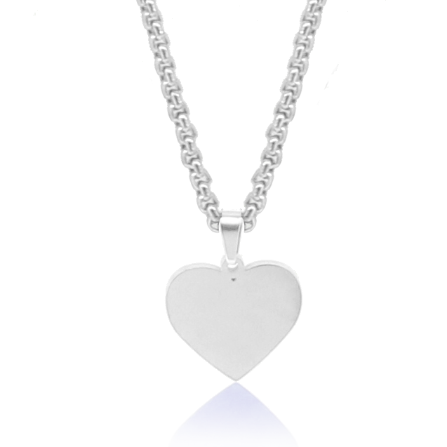 Gravierbare Halskette Herz inkl. Gravur + Geschenkbox